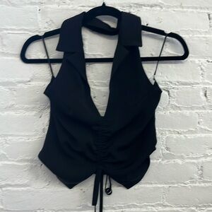 Black Halter Vest
